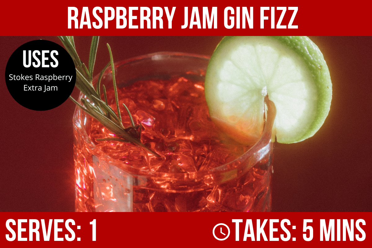 Raspberry Jam Gin Fizz: Recipe
