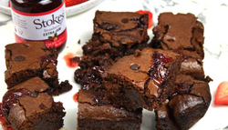Stokes' Strawberry Jam Brownies Recipe