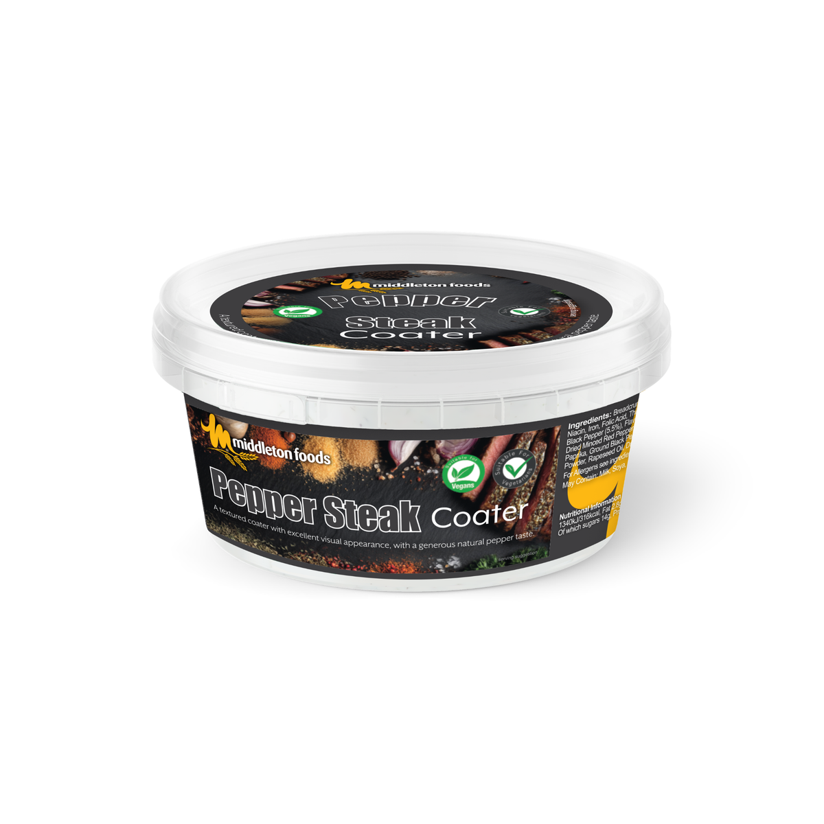 Pepper Steak coater 110g Pots
