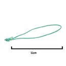 11cm Green/White Elasticated Polyester Meat Ties/Poultry Loops (5,000 Per Bag)