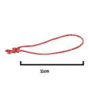 11cm Red/White Elasticated Polyester Meat Ties/Poultry Loops (5,000 Per Bag)