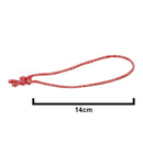 14cm Red/White Elasticated Polyester Meat Ties/Poultry Loops (5,000 Per Bag)