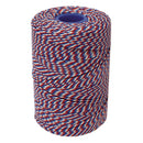 Rayon No 5 Red, White & Blue Butchers String/Twine  Size in 260m (500g). From £7.49 per Spool