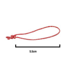 5.5cm Red/White Elasticated Polyester Meat Ties/Poultry Loops (5,000 Per Bag)