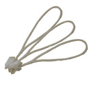 5.5cm White/White Elasticated Polyester Meat Ties/Poultry Loops (5,000 Per Bag)