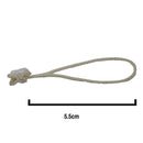 5.5cm White/White Elasticated Polyester Meat Ties/Poultry Loops (5,000 Per Bag)
