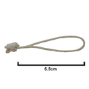 6.5cm White Elasticated Polyester, Heat Sealed Meat Ties/Poultry Loops (5,000 Per Bag)