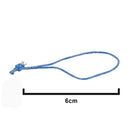 6cm Blue/White Elasticated Polyester Meat Ties/Poultry Loops (5,000 Per Bag)