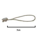 7cm White Elasticated Cotton Meat Ties/Poultry Loops (5,000 Per Bag)