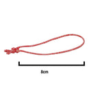 8cm Red/White Elasticated Polyester Meat Ties/Poultry Loops (5,000 Per Bag)