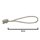 8cm White Cotton Elasticated Meat Ties/Poultry Loops (5,000 Per Bag)