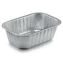 Single aluminium foil tray.