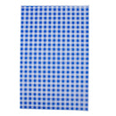 Individual blue gingham duplex sheet.