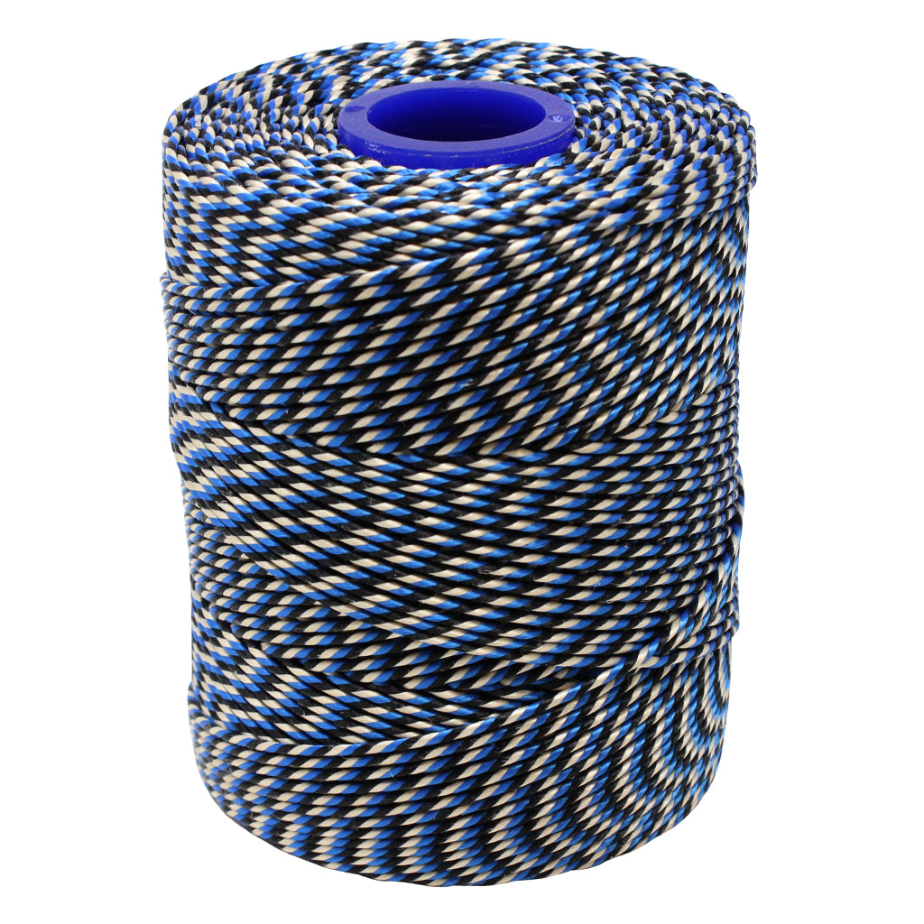 Polyester Blue, Black & White Butchers String/Twine 200m (425g)