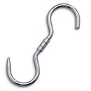 500 x 12mm Butchers Meat Hanging Swivel S Hooks - Single Hooks