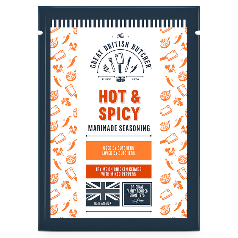 Hot & Spicy Marinade Seasoning Retail Sachets – 12 x 35g