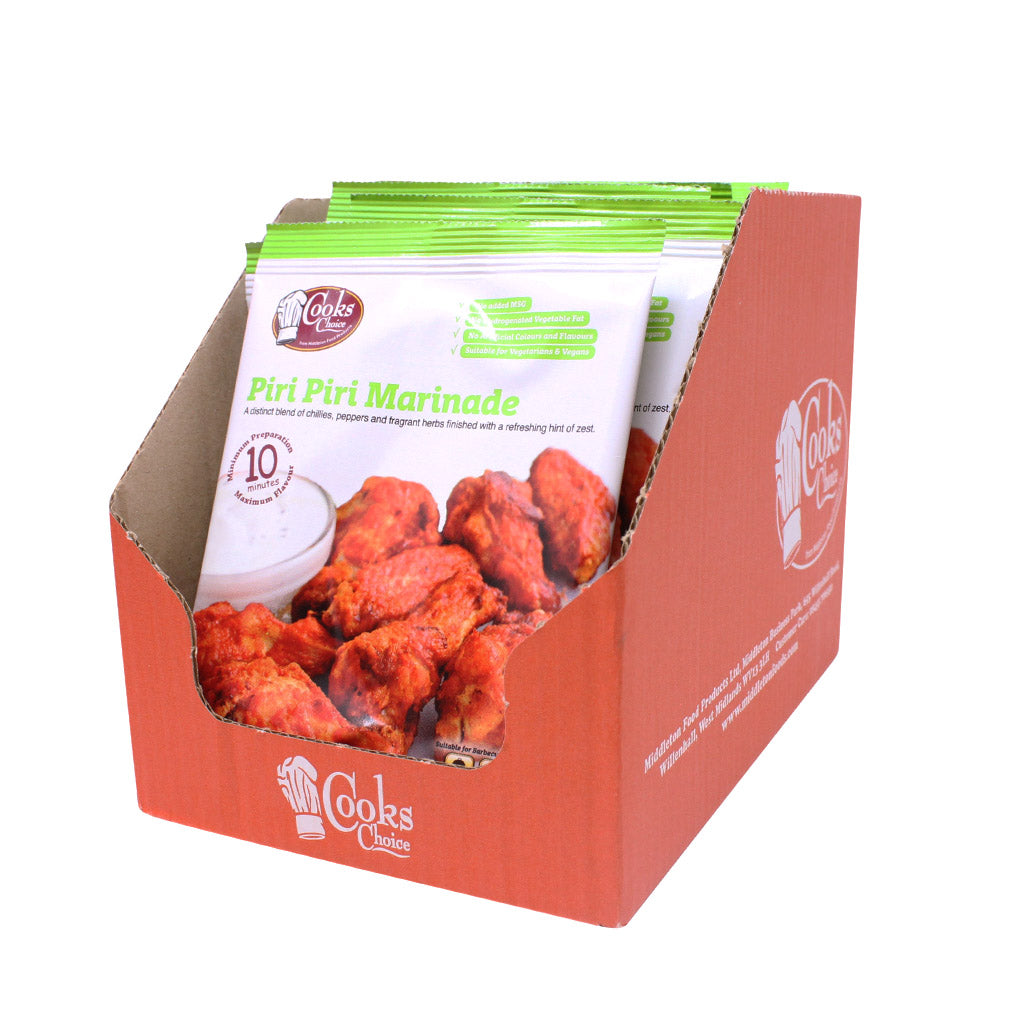 Piri Piri Flavour Sachet Retail Box - 20 x 60g Sachets