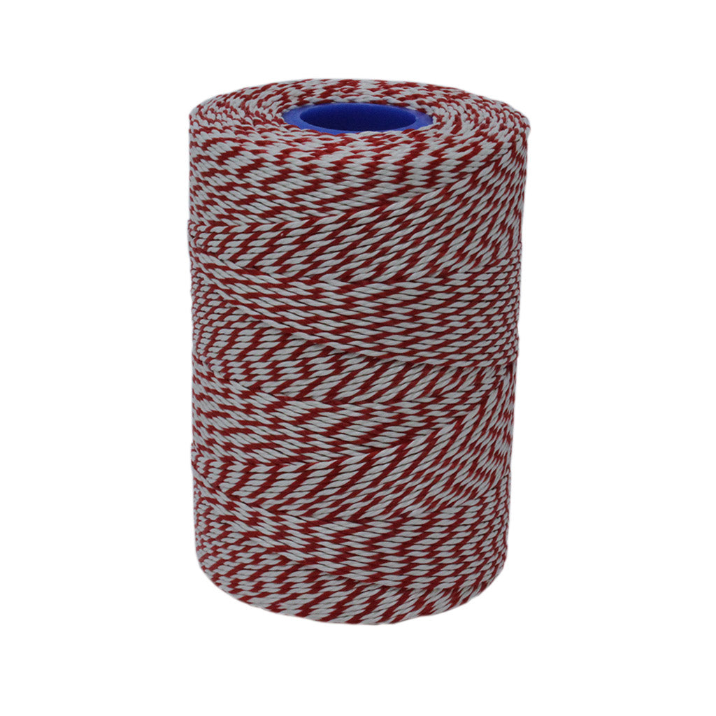 6T Rayon Red/White Butchers String / Twine 330m (400g)