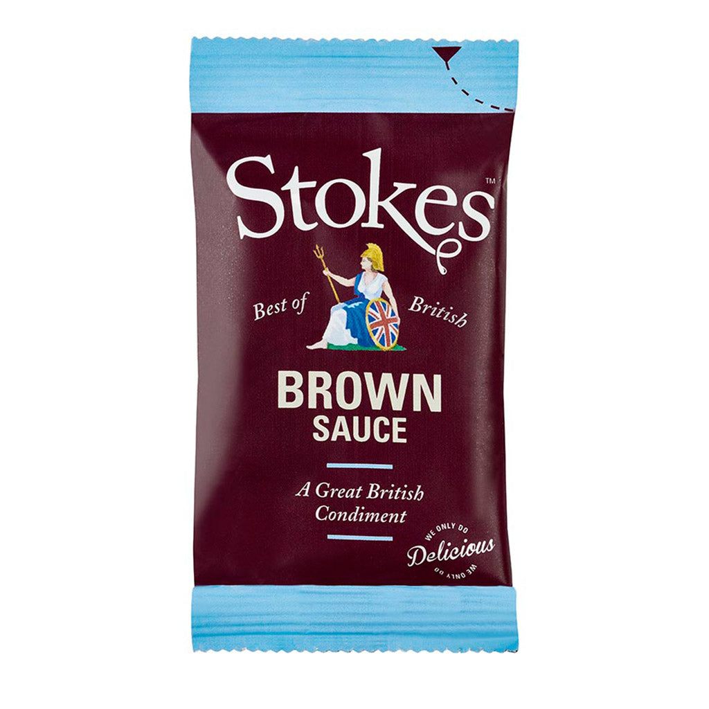 Stokes Real Brown Sauce Sachets x 80 (32g) ButchersSundries