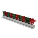 Red & Green Cypress Garnish White Base 12/Box