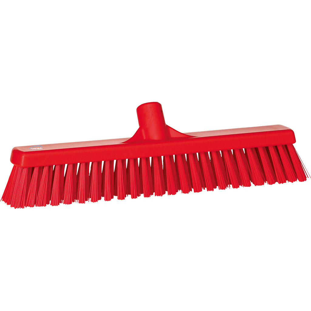 Red Broom Head - Soft/Hard Bristles