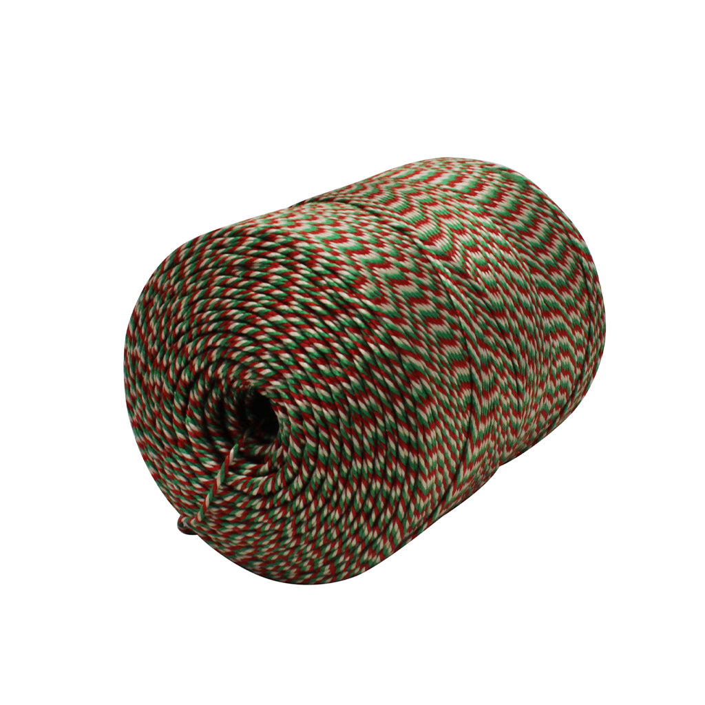 Rayon No.5 Red, White & Green Centre Pull Butchers Twine 520m