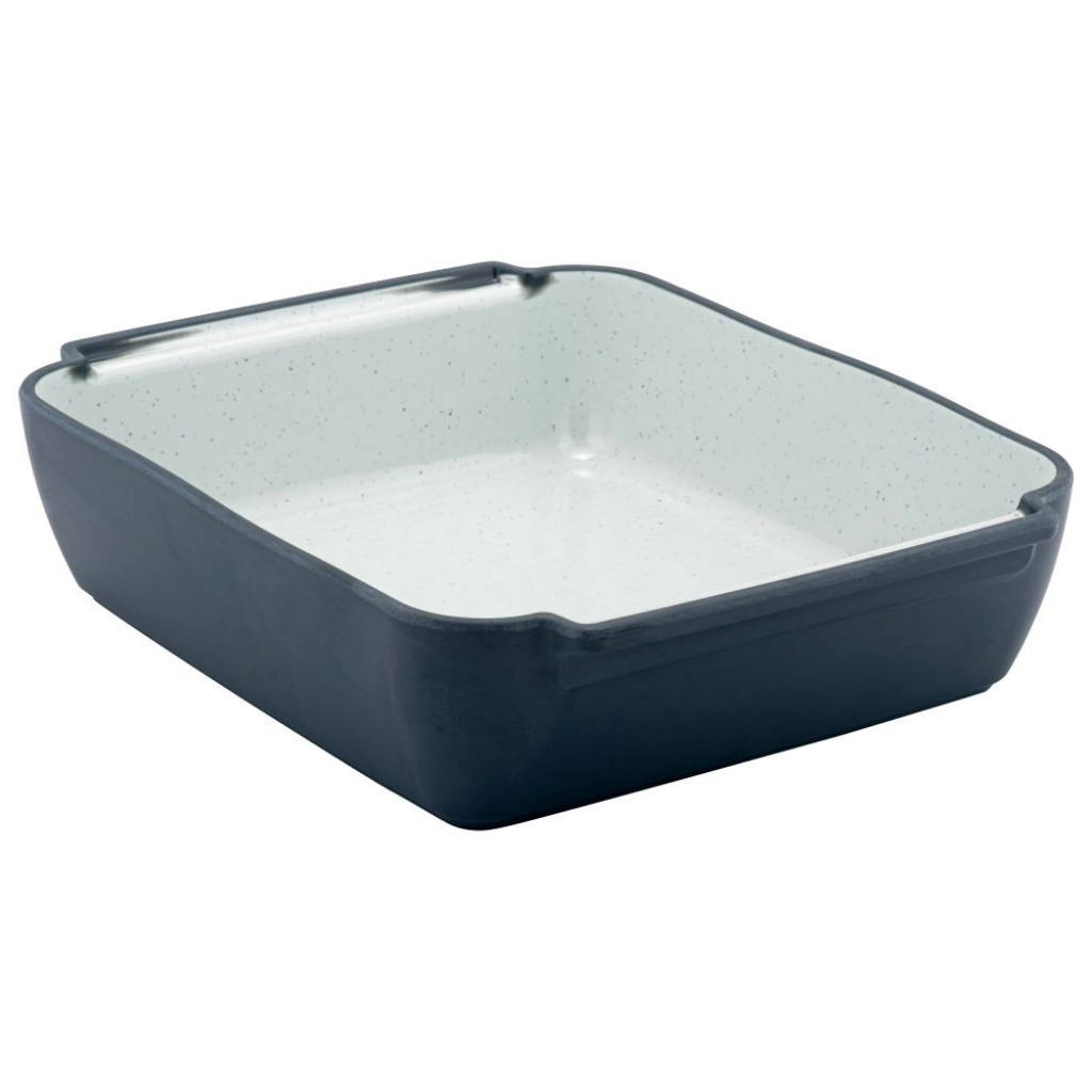 Steel Blue Grey Marl 1/2 Size Crock (325 x 265 x 80mm)