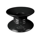 Embossed Pedestal Stand - Black Melamine