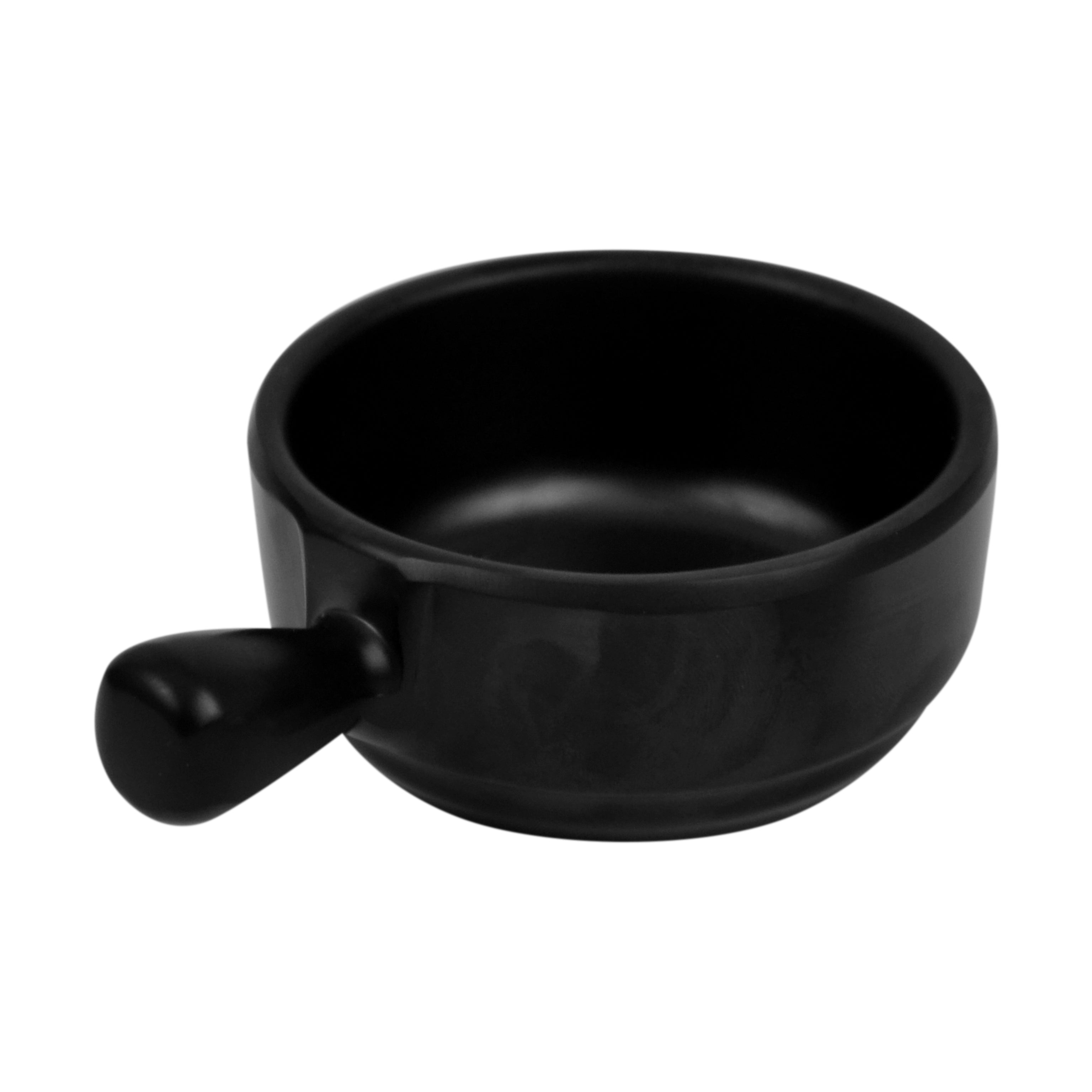 100ml Stone Cast Effect Mini Fry Pan - Black Melamine