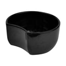 2L Crescent Dish 200 x 185 x 100mm - Black Melamine