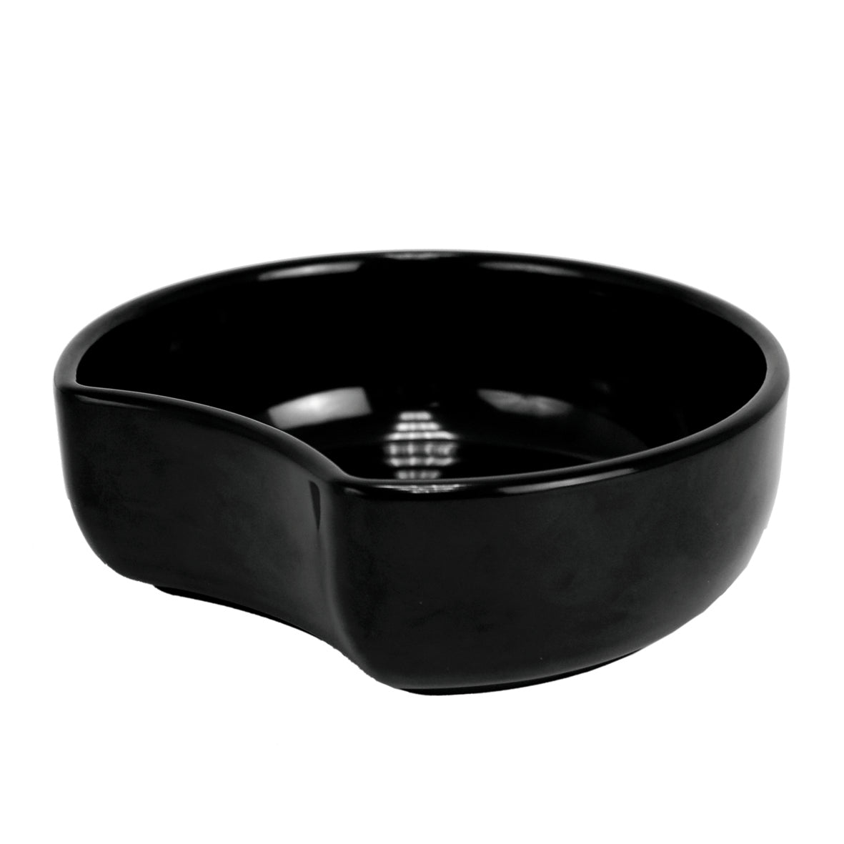 0.9L Crescent Dish 180 x 60mm - Black Melamine