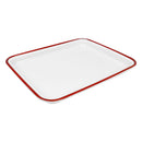 1/2 Gastro Enamelware Tray - Red Melamine