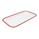 1/3 Gastro Enamelware Tray - Red Melamine