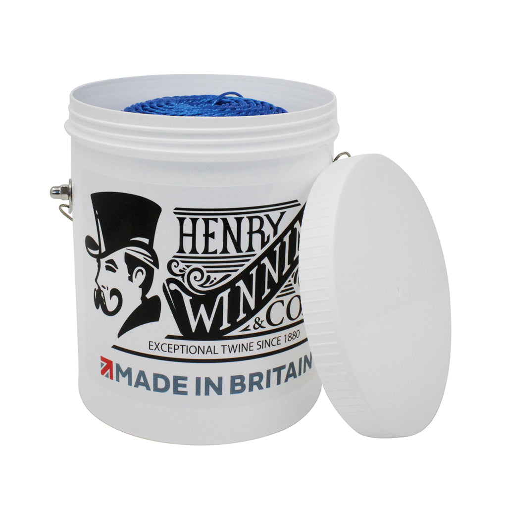 Electric Blue Butchers Twine in a Tub