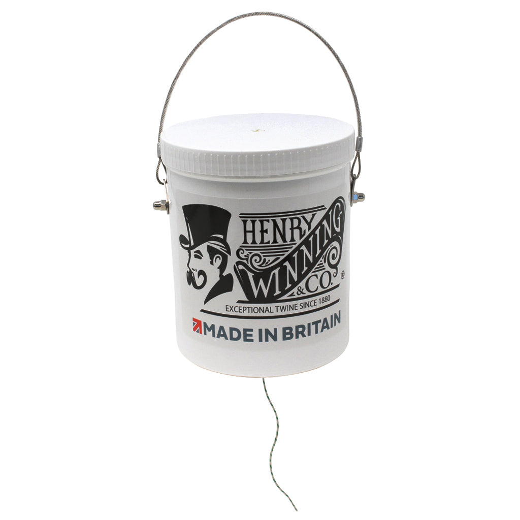 No.5 Green & White Butchers Twine in a Tub