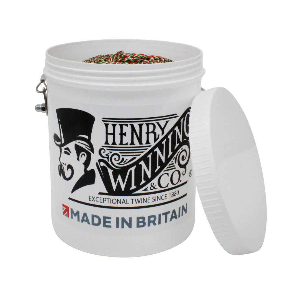 No.5 Red, White & Green Butchers Twine in a Tub