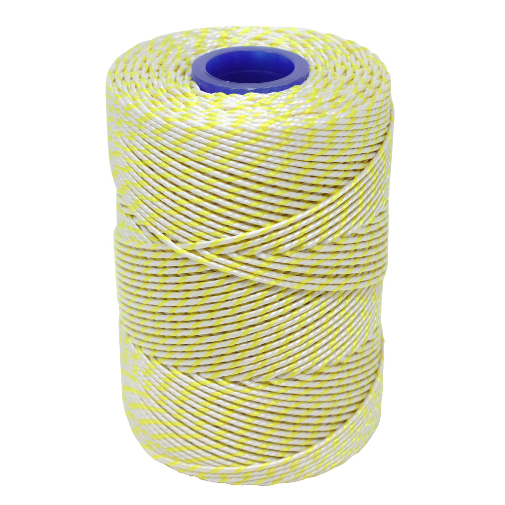 Polyester White & Yellow Butchers String/Twine 200m (425g)