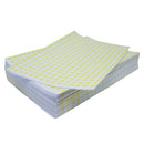 Stack of yellow gingham sheets on top of one another.