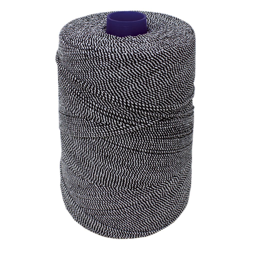 Black/White Elasticated Machine String / Twine Size in 1,904m/kg (800g). From £8.00 per spool