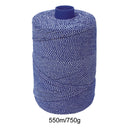 Blue/White Elasticated Machine String / Twine Size in 1,904m/kg (800g). From £8.00 per spool
