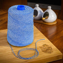 Blue/White Elasticated Machine String / Twine  Size in 1,904m/kg (800g). From £8.00 per spool