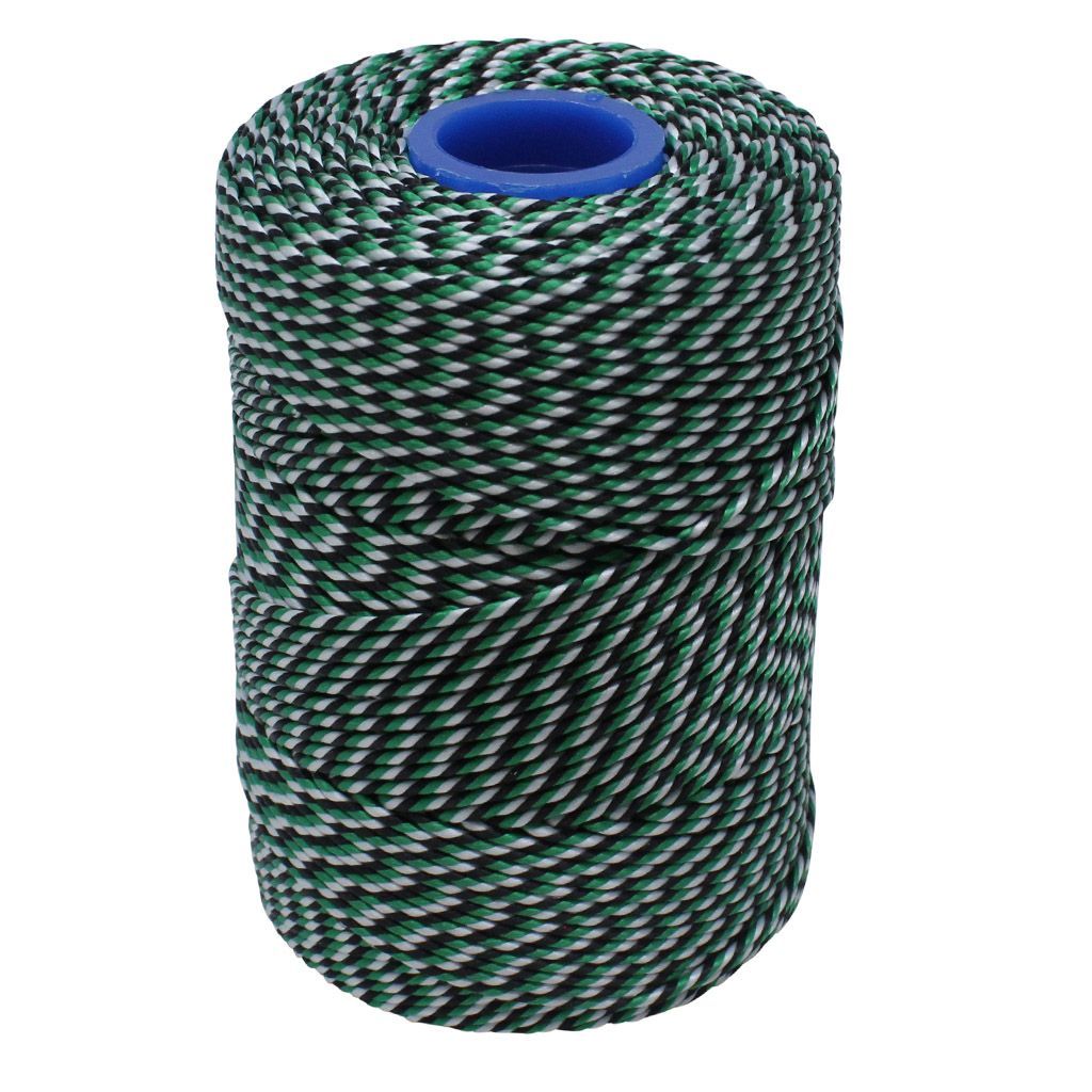 Polyester Green, Black & White Butchers String/Twine 200m (425g)