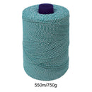 Green/White Elasticated Machine String/Twine  Size in 1,904m/kg (800g). From £8.00 per Spool