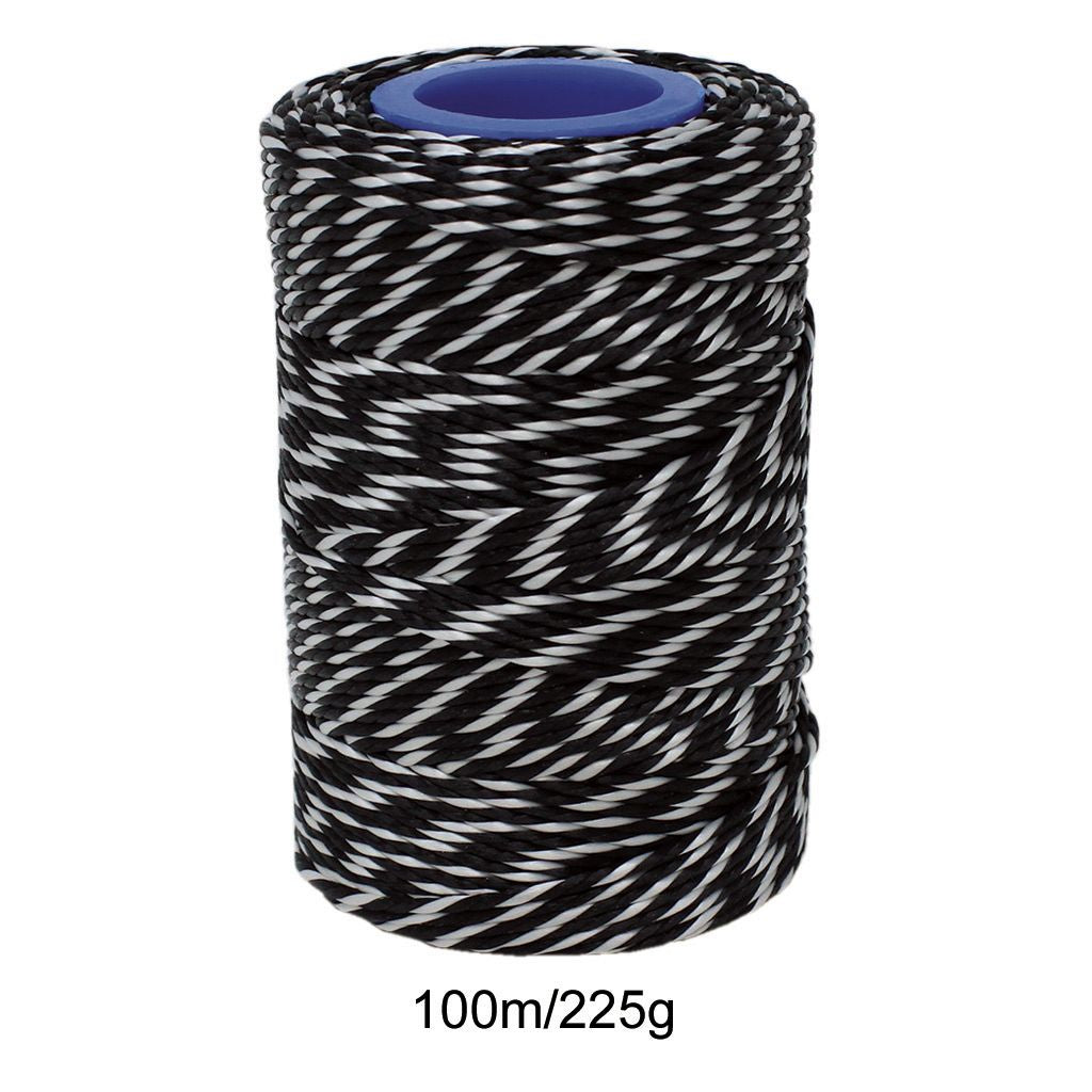 Polyester Black & White Butchers String/Twine Size in 100m (225g