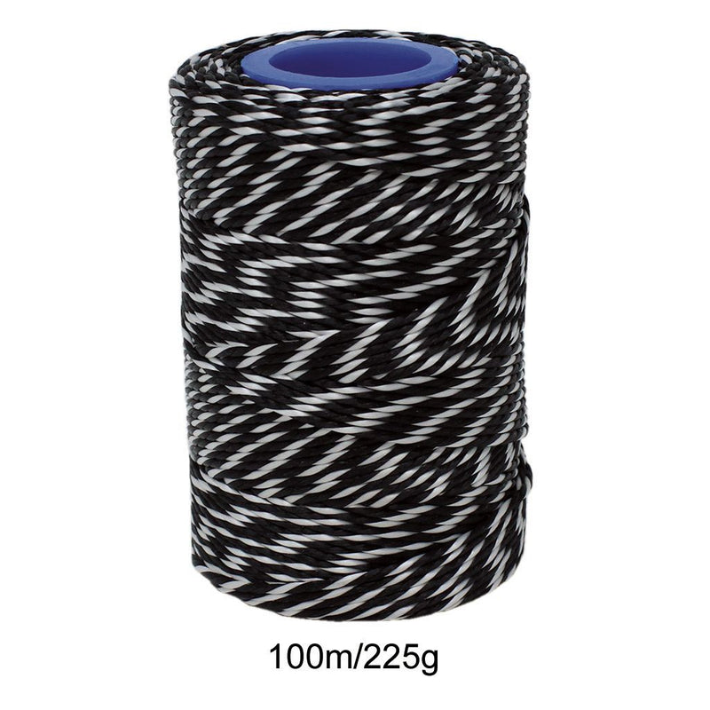 Polyester Black & White Butchers String/Twine  Size in 100m (225g)