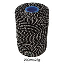 Polyester Black & White Butchers String/Twine 200m (425g)