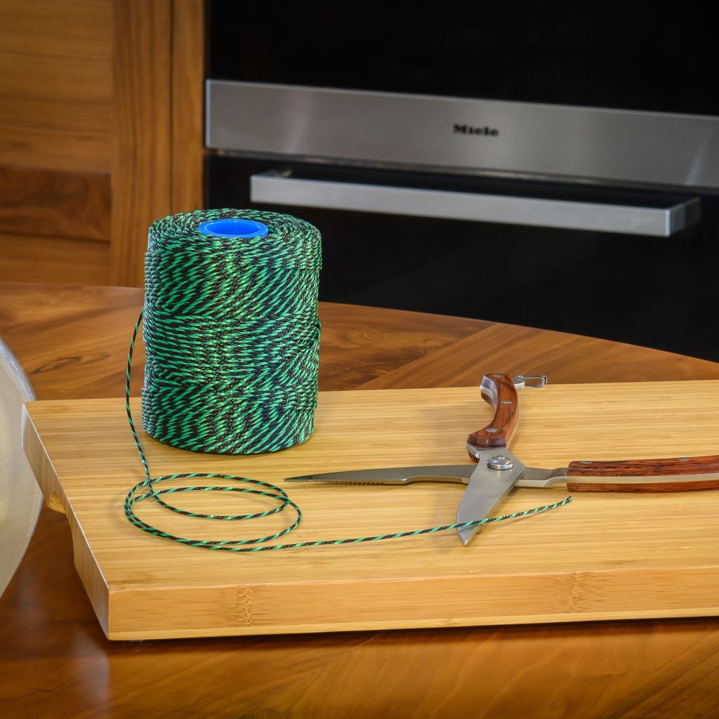 Polyester Green & Black Butchers String/Twine 100m (225g)