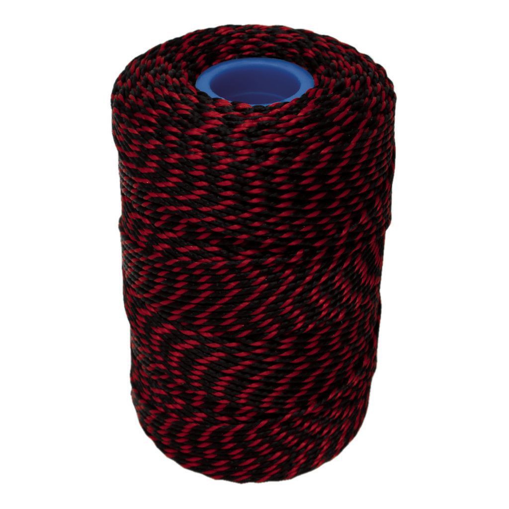 Polyester Red & Black Butchers String/Twine 200m (425g)
