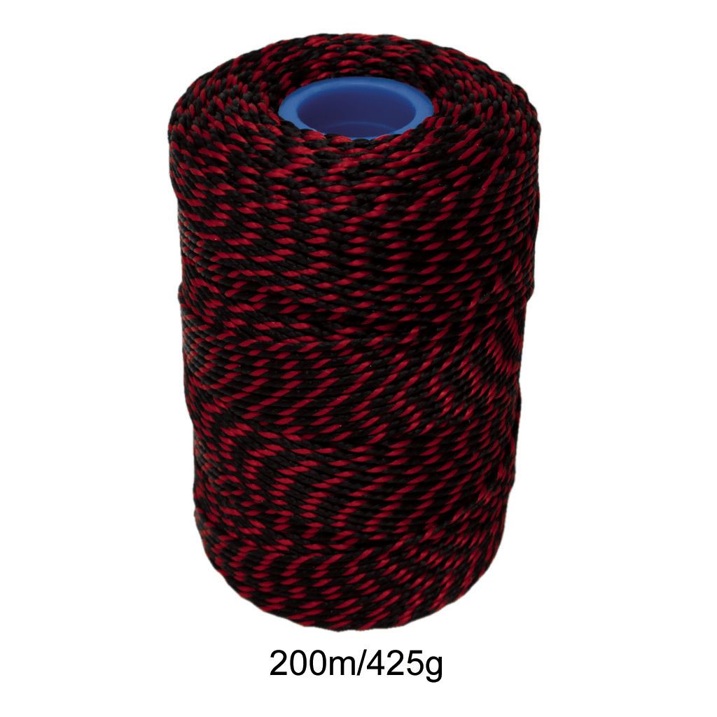Polyester Red & Black Butchers String/Twine 200m (425g)
