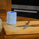 Rayon No 5 Blue & White Butchers String/Twine  Size in 100m (190g)